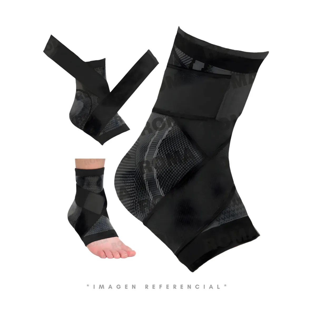 Tobillera De Compresion Con Bandas Elast