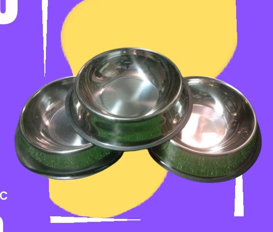 Plato de acero XL para perros